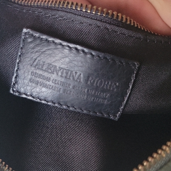 VALENTINA FIORE Leather Crossbody green Color, Made In Italy - Picture 5 of 12